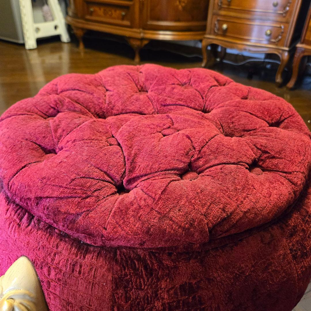 ☘️猫脚　スツール　イス　丸イス　チェア