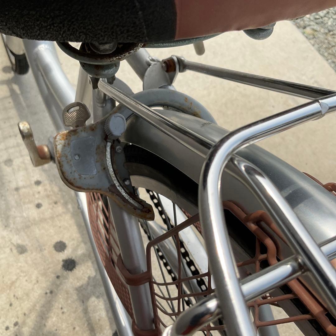 ママチャリ 26インチ オートライト カゴ ペダル 身長140~175cm程度