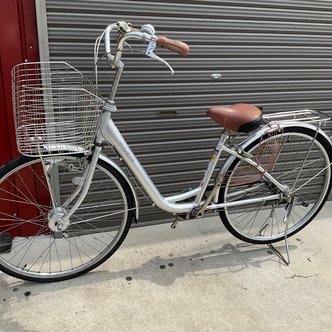 ママチャリ 26インチ オートライト カゴ ペダル 身長140~175cm程度