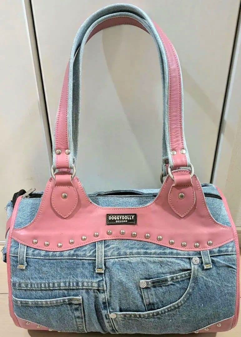 【DOGGY DOLLY】 ✦カワイイ♥ピンクデニムキャリーBAG♡オマケ付き♪