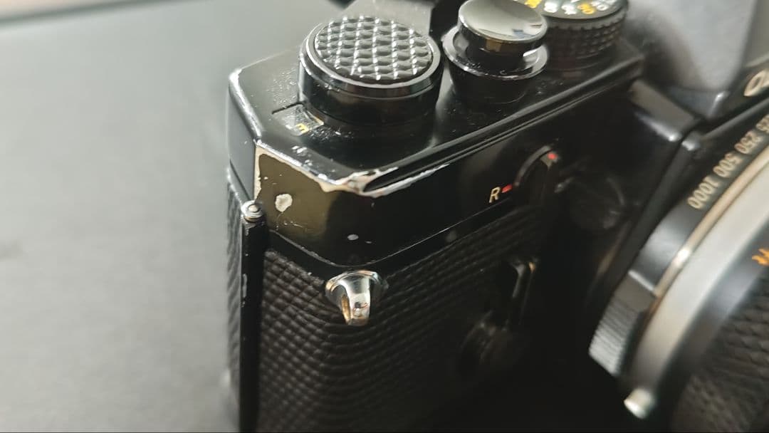 オリンパス OM-1プリズム、露出計OK 希少M-System銘50/1.8付き