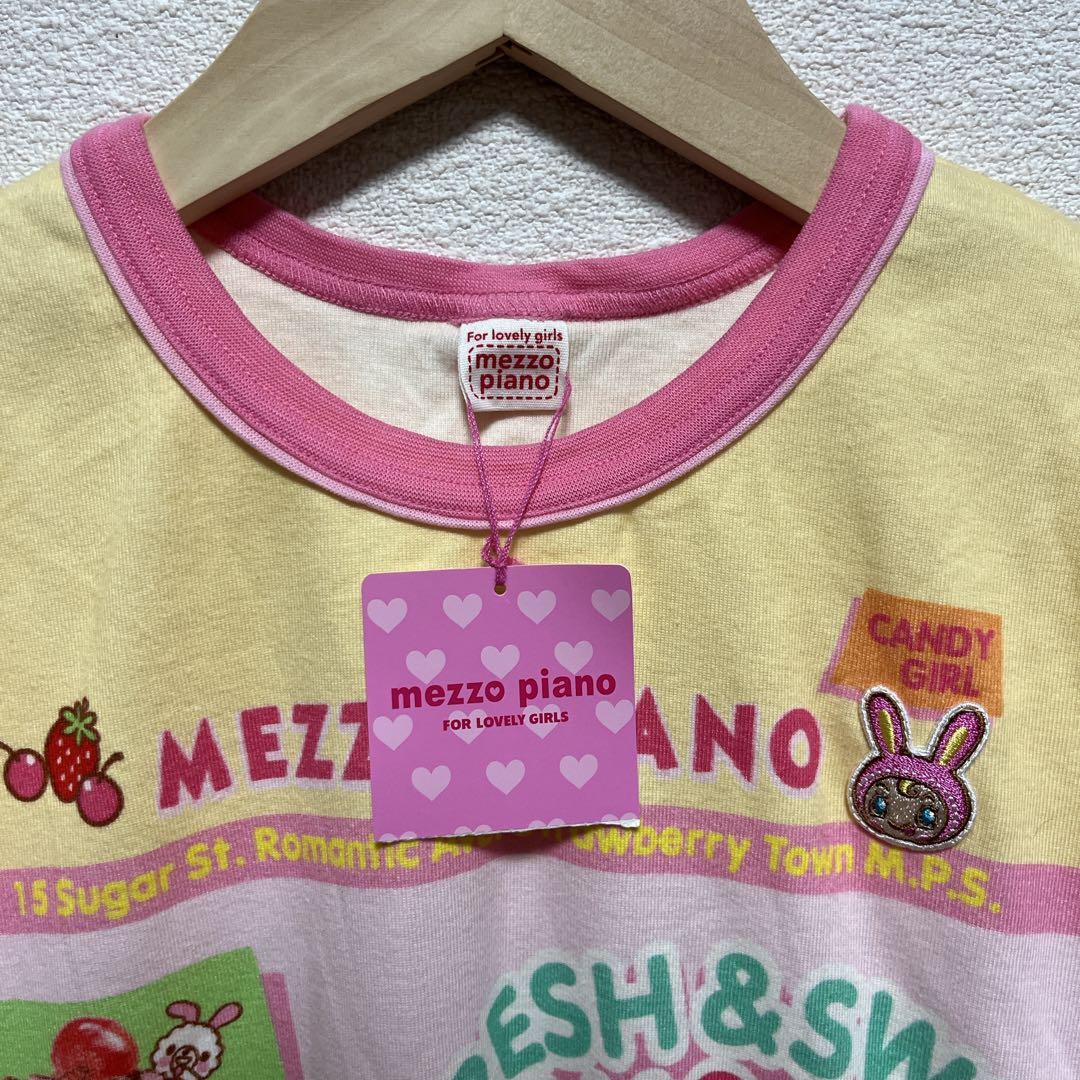 新品タグ付　メゾピアノ　mezzopiano　平成レトロ　Tシャツ　160