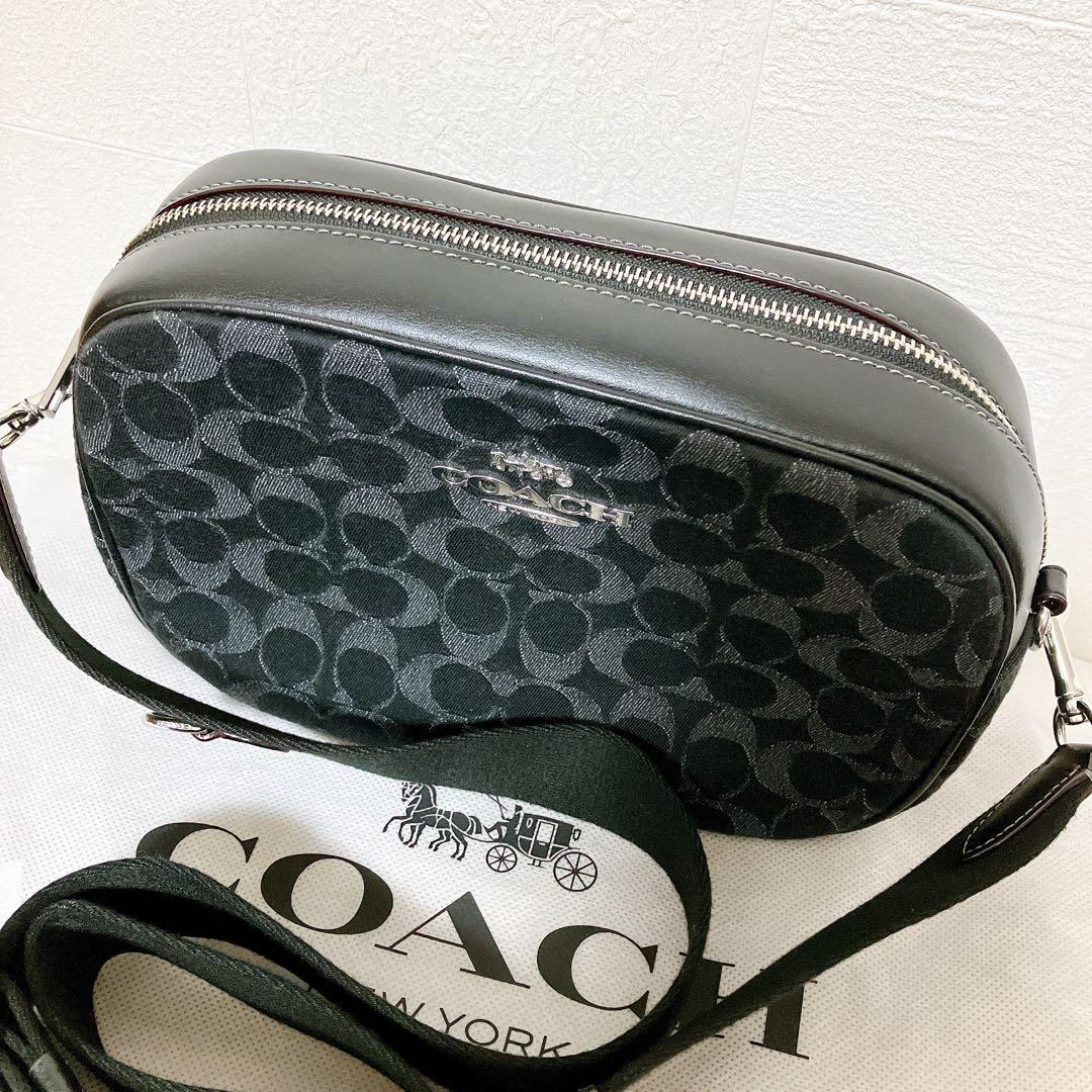 COACH コーチ モノグラム ショルダーバッグ ブラック 黒 【美品】 1点
