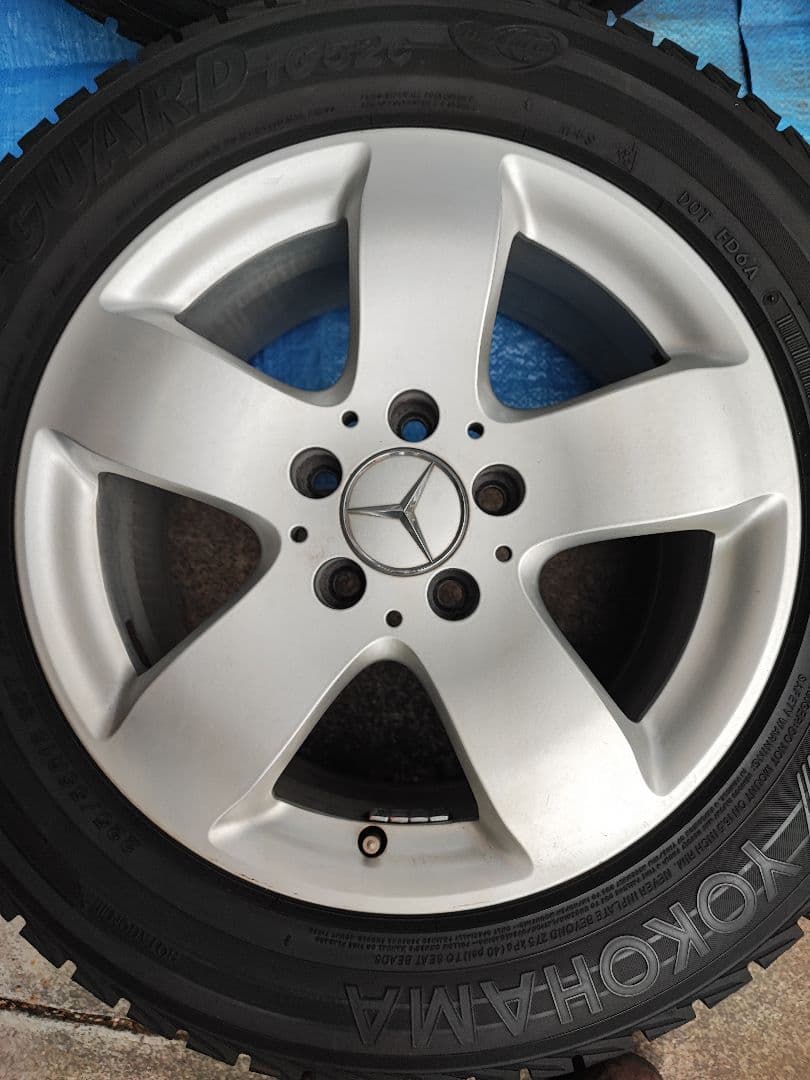 スタッドレスタイヤ　225/55R16　ベンツ純正　ホイールセット