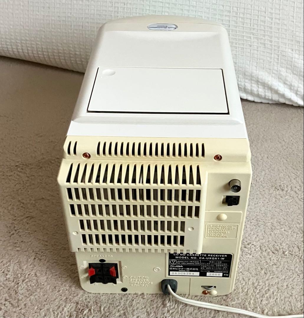 ビクター Victor JVC ミニコンポ UXQX1-W　MD/CD/カセット