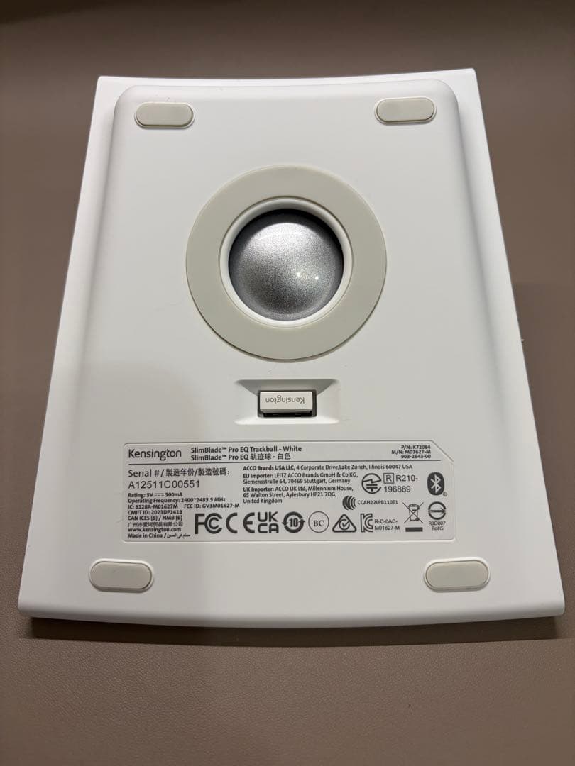 Kensington SlimBlade Pro EQ トラックボール本体