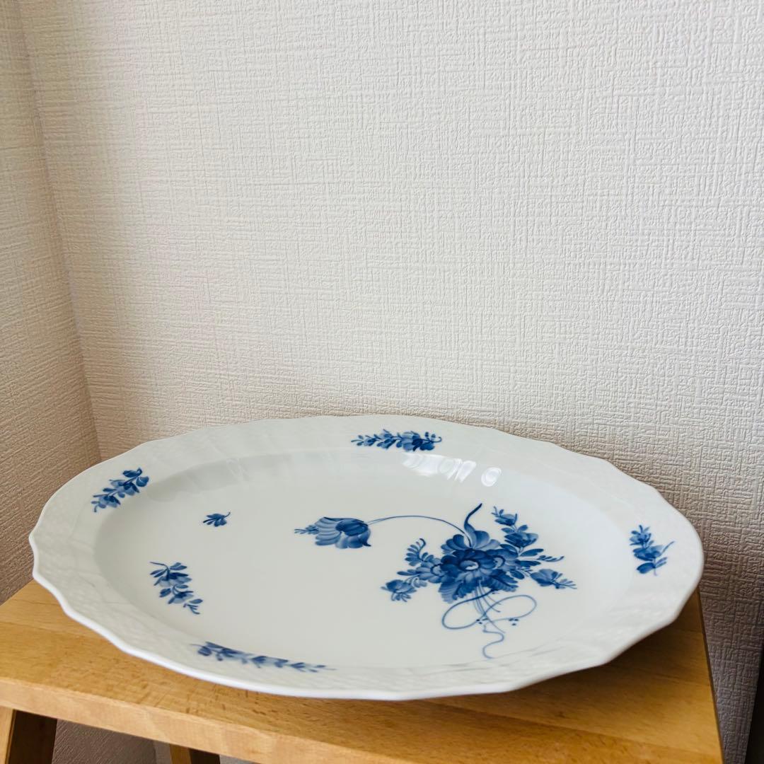 ⚫︎ロイヤルコペンハーゲン　超大皿　オーバル　浅皿 　　　　　　　　　　　　　　e