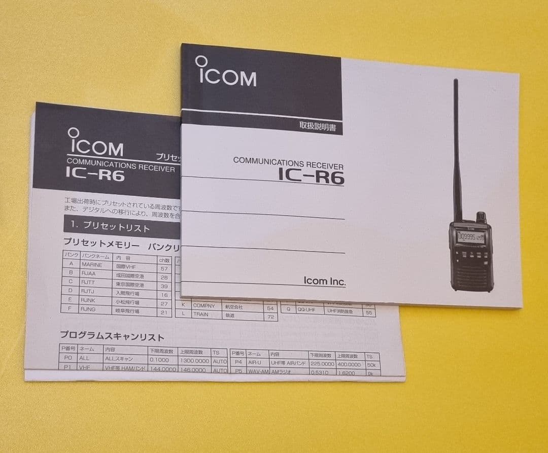 ICOM IC-R6 受信機 アイコム レシーバー
