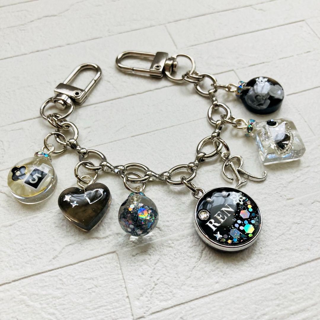 メロちゃんページ　名入れチャーム　レジンキーホルダー 5点