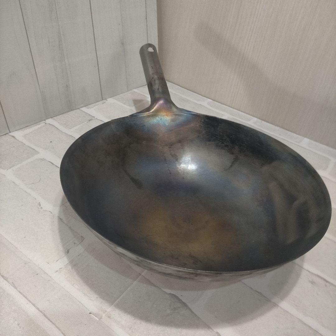 純チタン 直径33cm 中華鍋