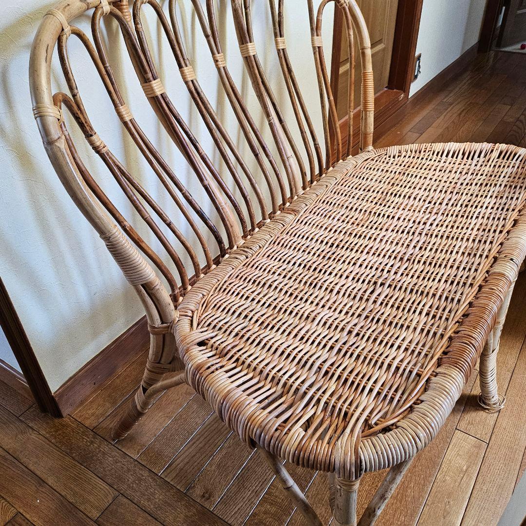 IKEA（イケア）ラタン ソファー 藤 2人掛け チェア 希少 レア