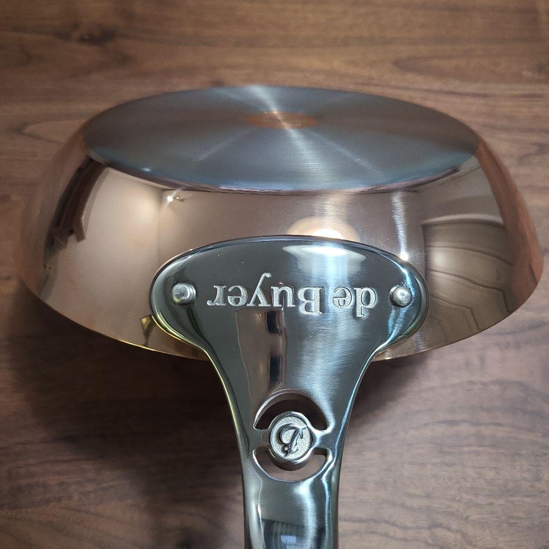 [10日迄タイムセール]フランス製deBuyerIH対応24センチ銅フライパン1