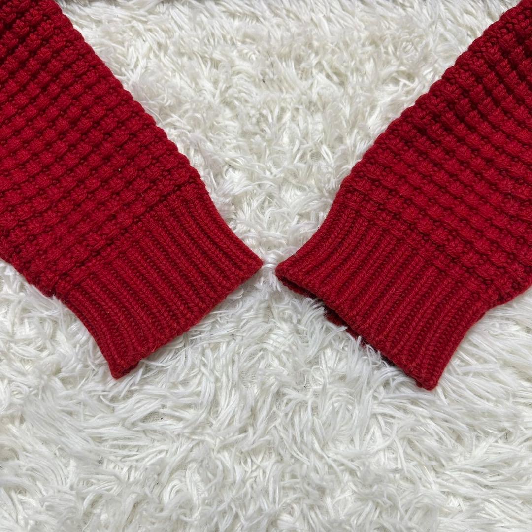 希少カラー バーク ダッフルコート 編み込みジャケット アウター 肉厚 イタリア