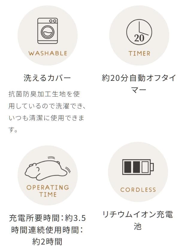 おやすみグースピー ミニ　AX-BT807　gr(クマ)