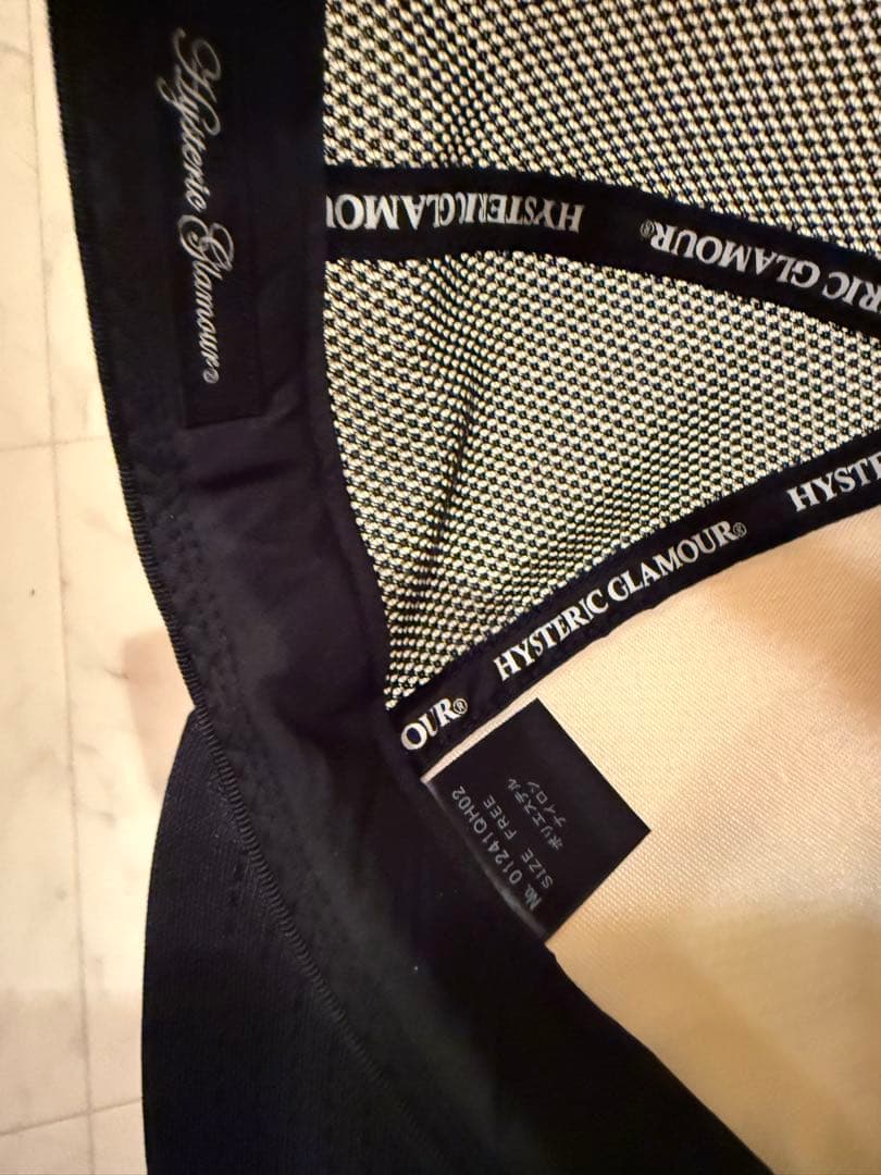 ヒステリックグラマー　キャップ　SEE NO EVIL スタッズメッシュキャップ