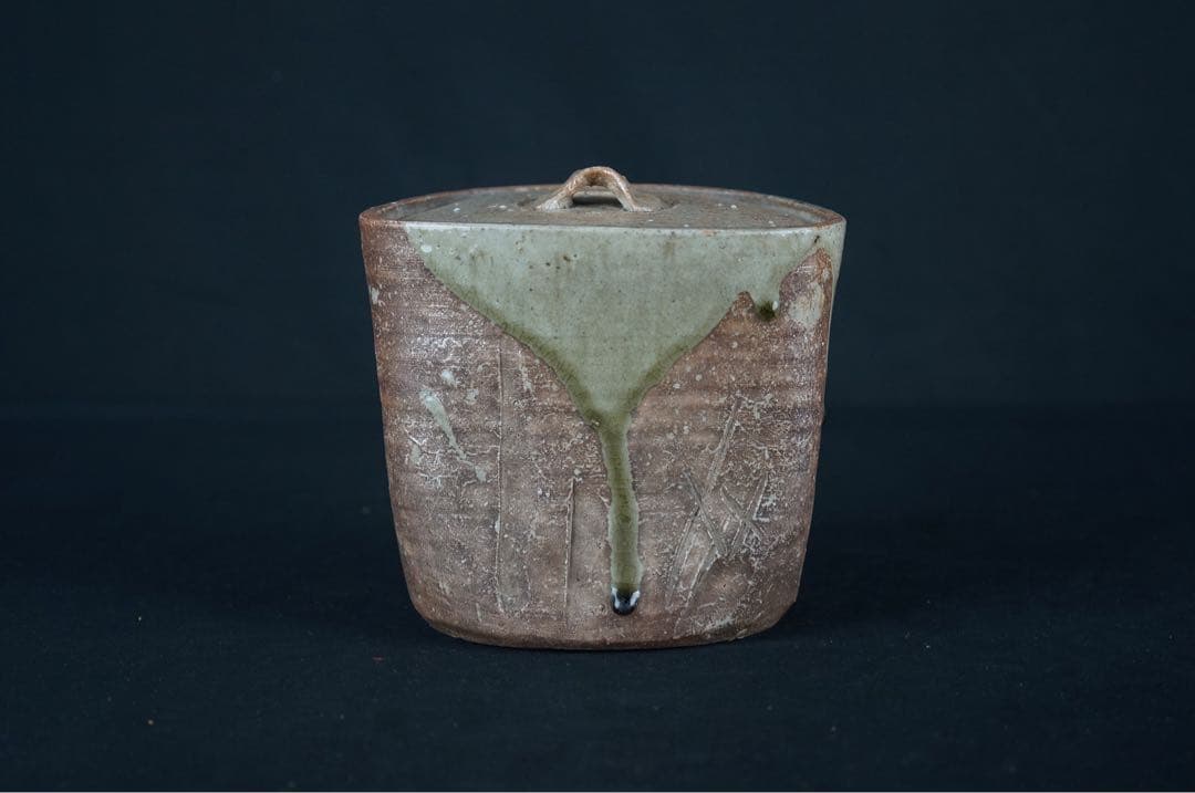 古伊賀 水指 共箱 桃山～江戸前期 時代物 古美術 茶道具 蓋物