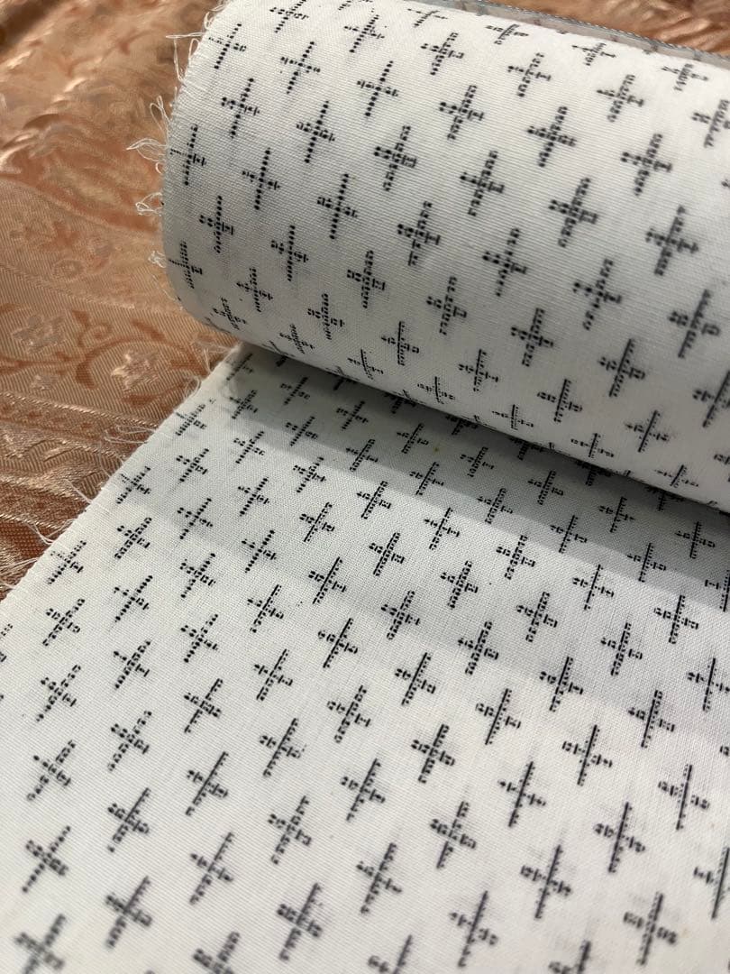 白　白絣　上布　浴衣　反物