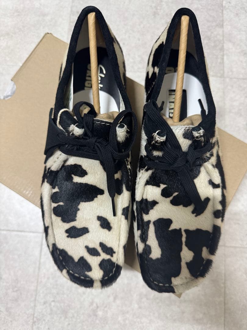 Clarks クラークス Wallabee ワラビー Cow Print 新品