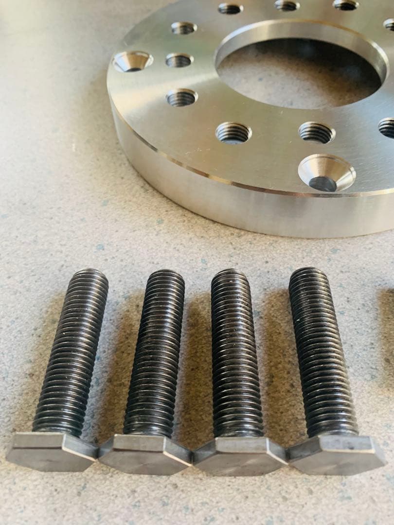 ズーマー　リアハブ変換スペーサー　ハブボルト仕様　マルチPCD 太足　ロンホイ