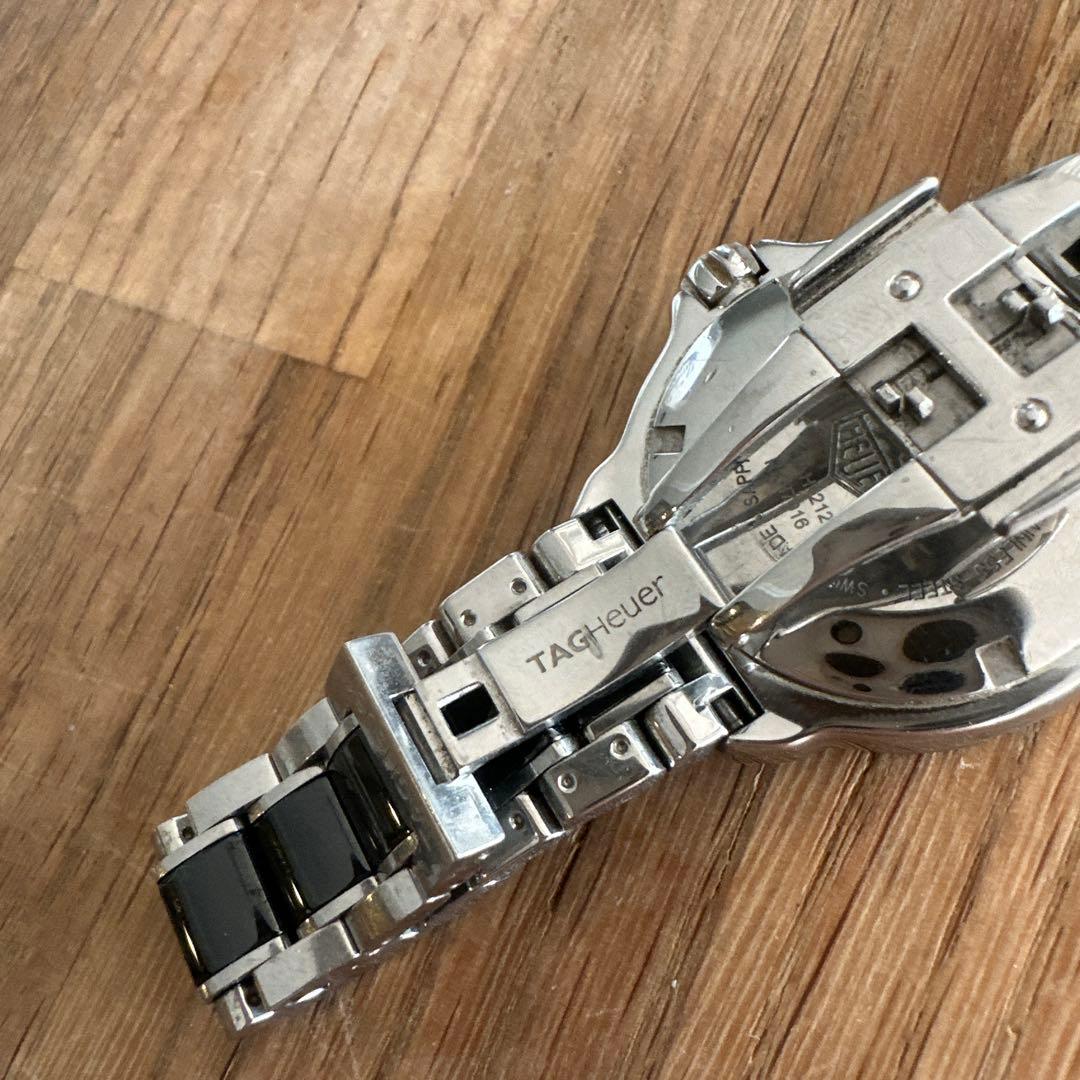 タグホイヤー　フォーミュラ1レディース黒、ダイヤ