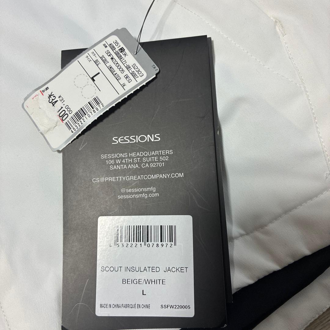 未使用 SESSIONS セッションズ スノーボードウェア ジャケット L