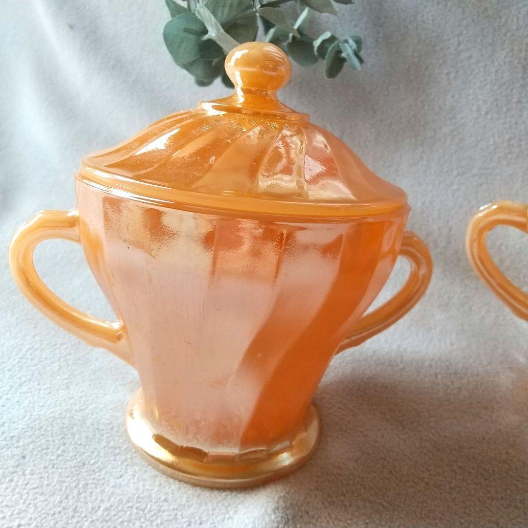 【新品】ファイヤーキング　キャンディポット／シュガーポット ２個セット