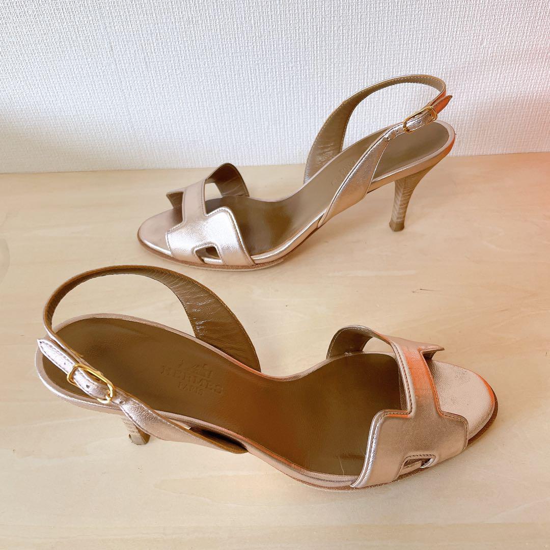 HERMES エルメス サンダル ミュール ストラップ 箱あり　サイズ35