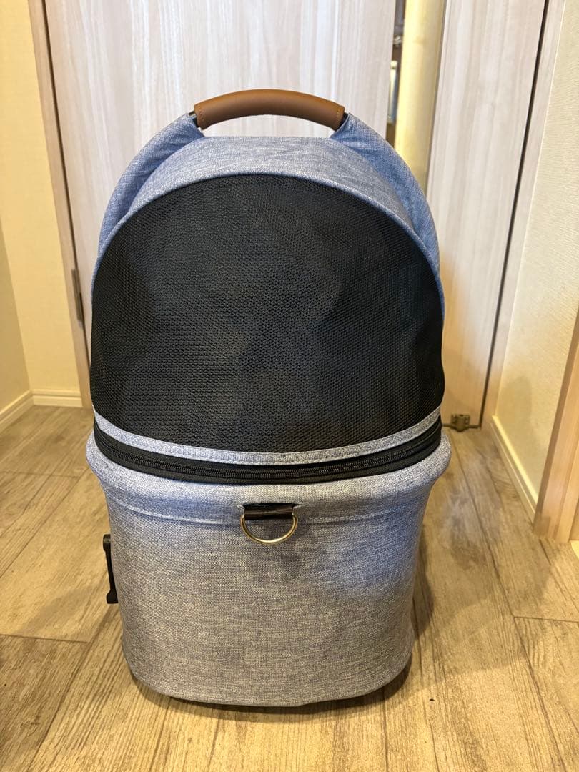 Fitt series wiz ペットカート デニムブルーハリースペット付き