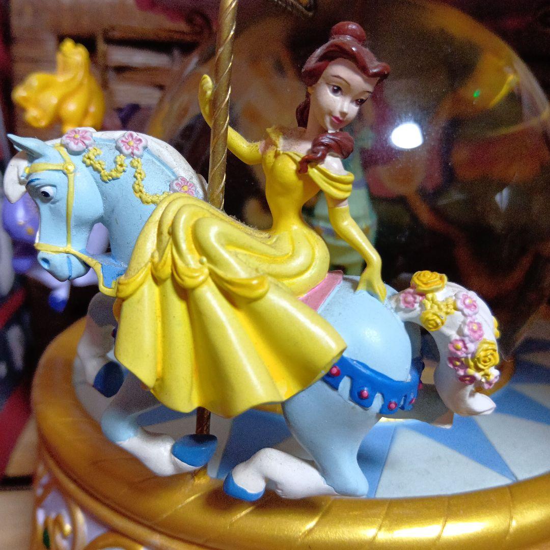 レア　ディズニープリンセス　オルゴール　スノードーム　メリーゴーランド　アリエル