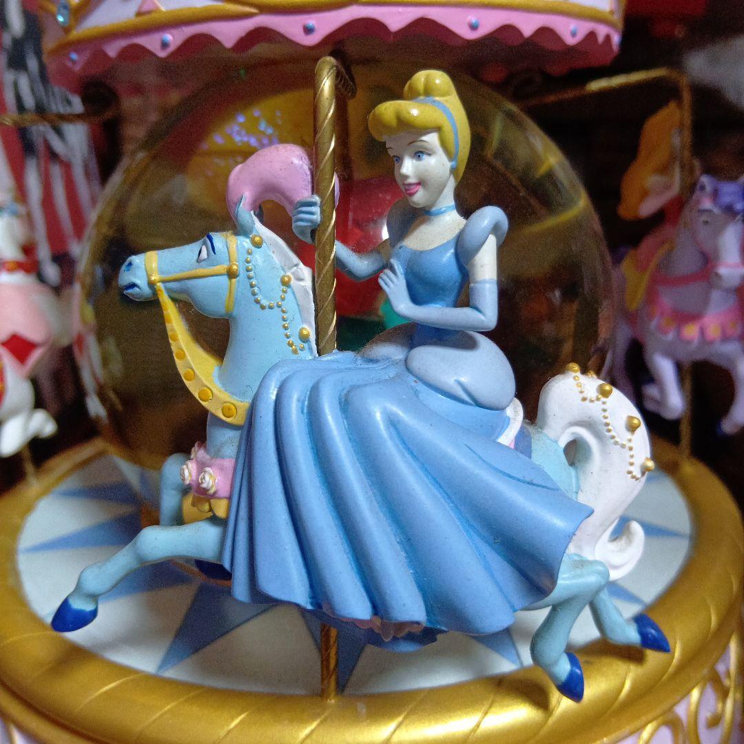 レア　ディズニープリンセス　オルゴール　スノードーム　メリーゴーランド　アリエル