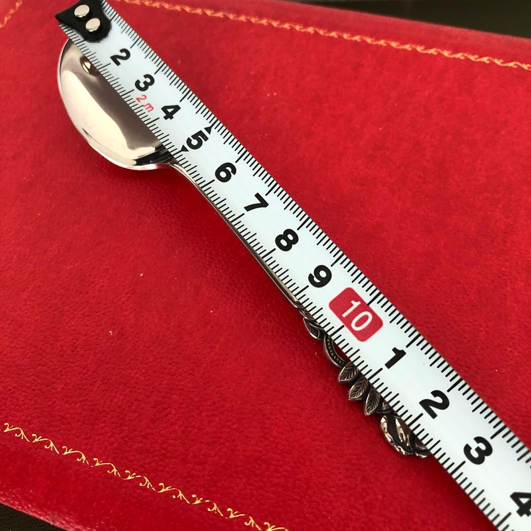 未使用　銀製　スプーン5客セット　純銀　シルバー　バラ　薔薇　SILVERローズ