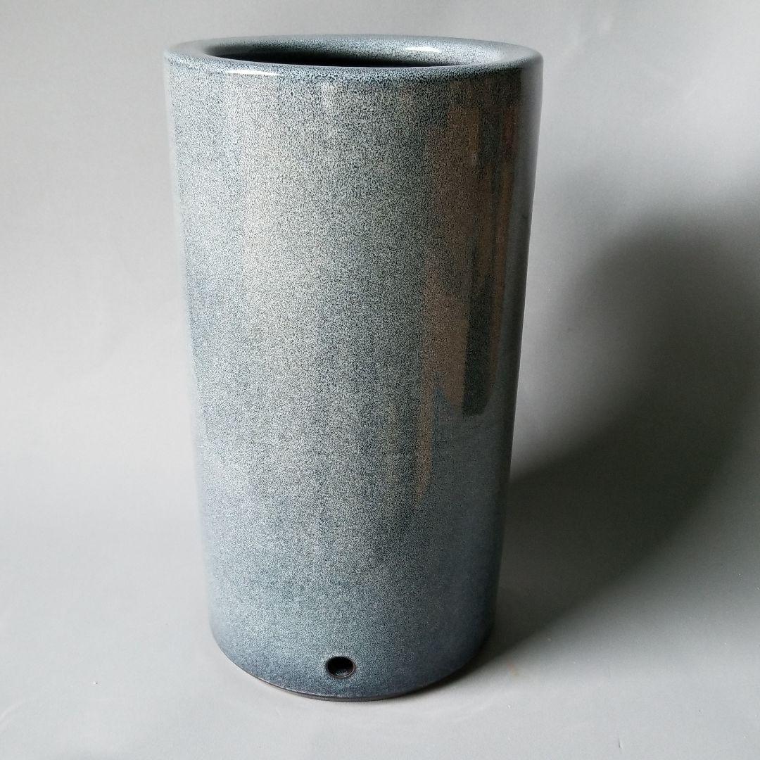 信楽焼傘立て  天目花絵 高さ４５cm