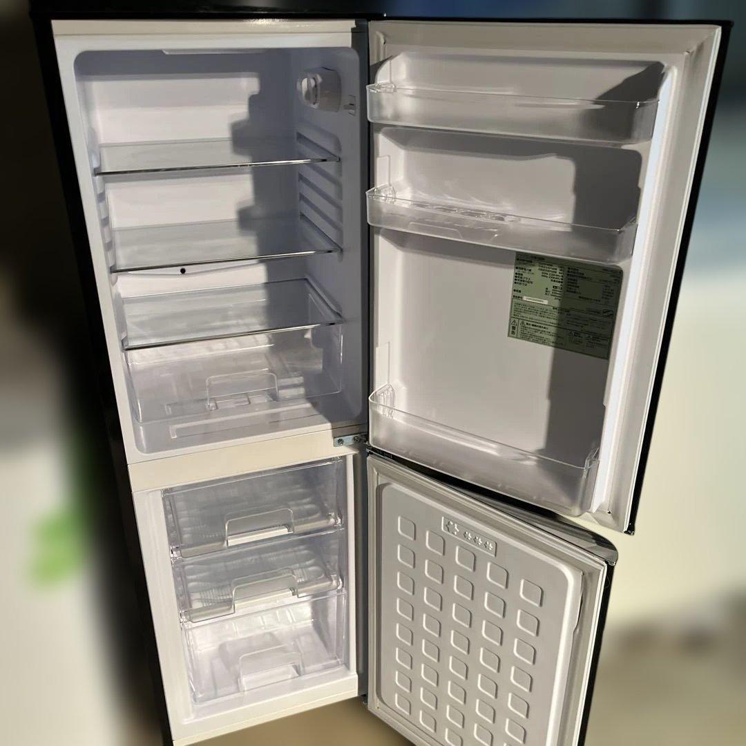 【美品】札幌発　アイリスオーヤマ　レトロ　冷凍冷蔵庫PRR-142D ブラック