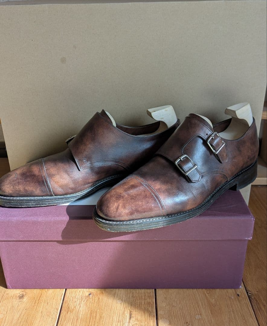 ダブルモンクの最高峰 ジョンロブ ウィリアム ミュージアムカーフ 7