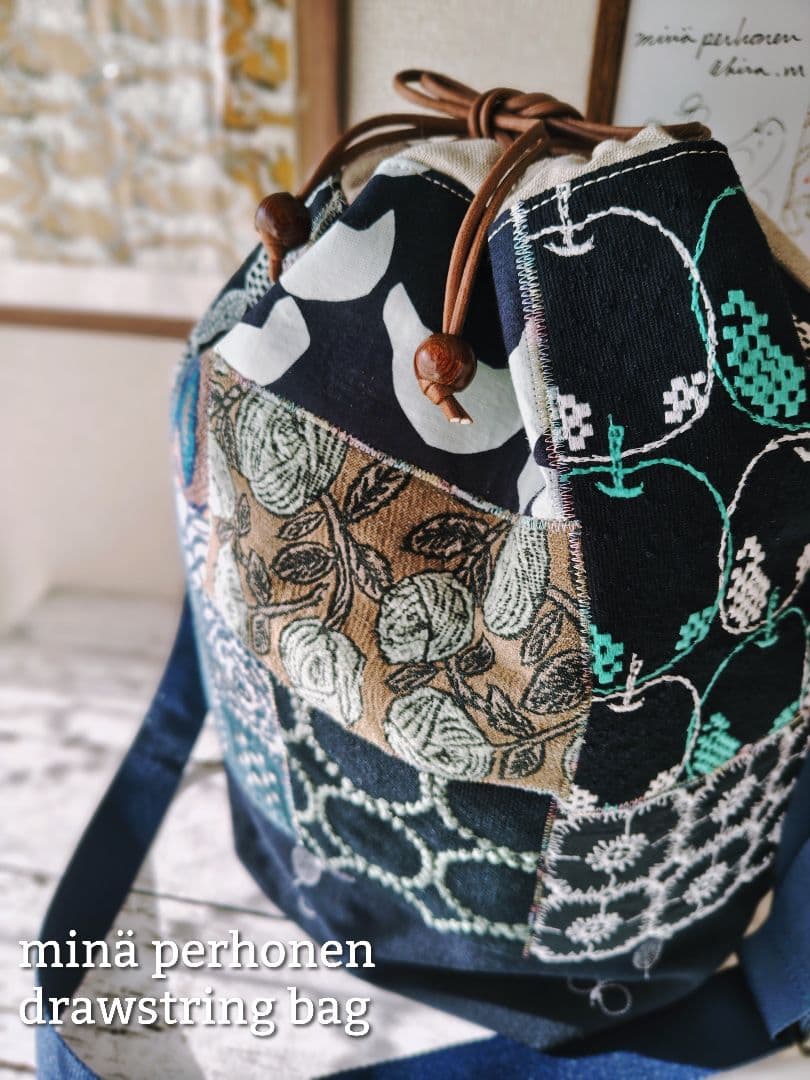 【再販ナシ】伊勢丹限定 ミナペルホネン anone-anone ドローストリング