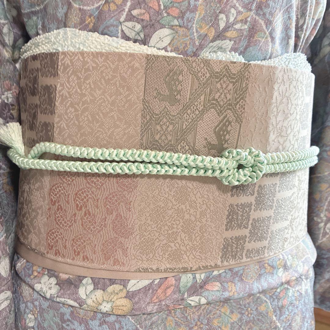 小紋　フルセット　着物　辻ヶ花　洗える着物　大人やさしさ　しつけ糸付き　G8