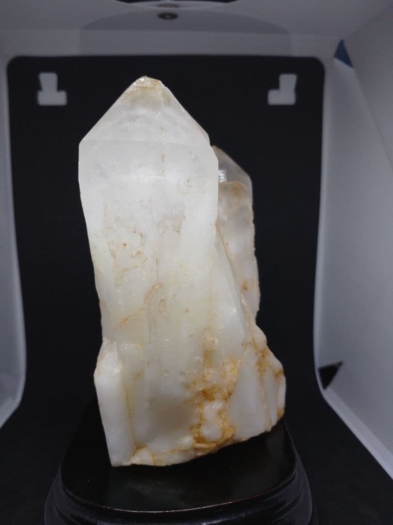 天然石■水晶■原石■ロッククリスタルクォーツ■カチ割■ラフ■専用台座付き②