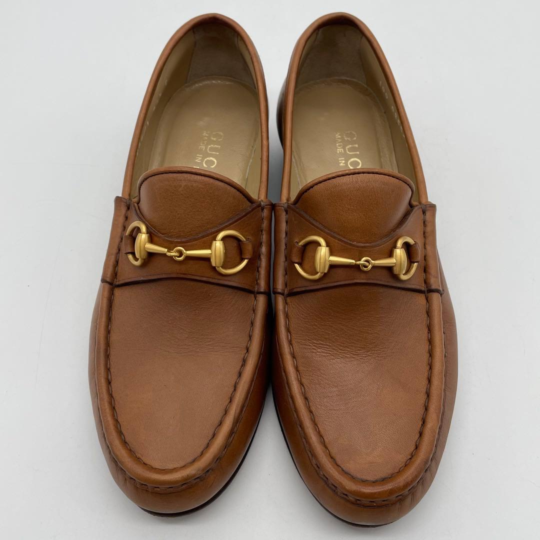 GUCCI グッチ　ローファー　ホースビット　革靴　スリッポン