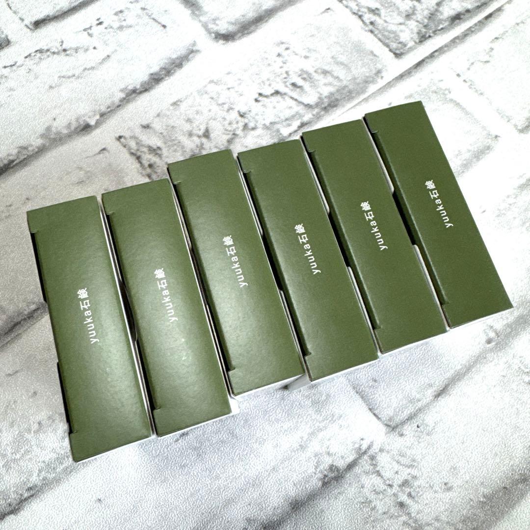 yuuka石鹸　6個　chasumi 茶澄　悠香の石鹸　洗顔　茶エキス　肌荒れ