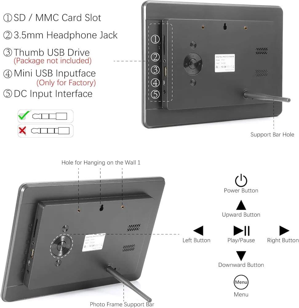 【新品】￥25,935  デジタルフォトフレームUSBドライブ SDカードタイプ