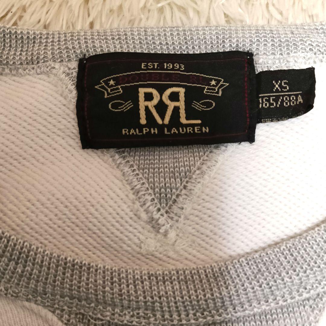 【RRL ダブルアールエル】スウェット トレーナー ラルフローレン グレー切替