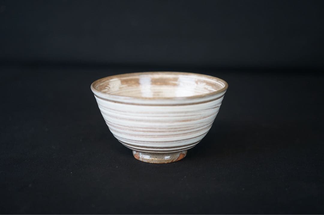 佐藤輝尚 黒石窯 三島暦手 数茶碗 6客 共箱 茶道具