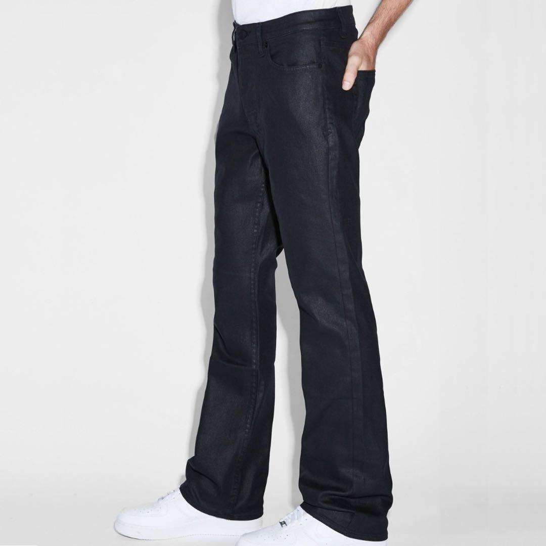 KSUBI BRONKO WAX コーティングフレアデニム