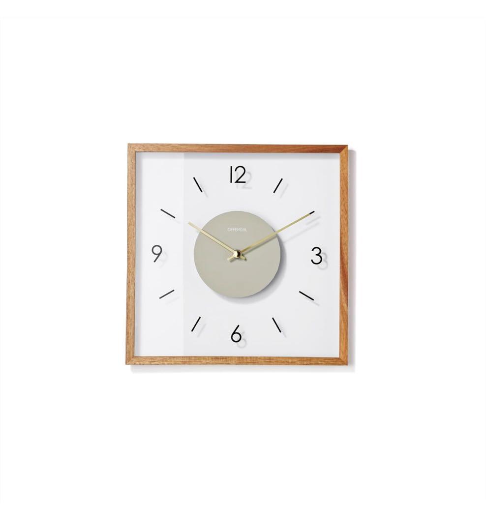 インターフォルム 掛け時計 CL-4424BN ラトゥリ ブラウン