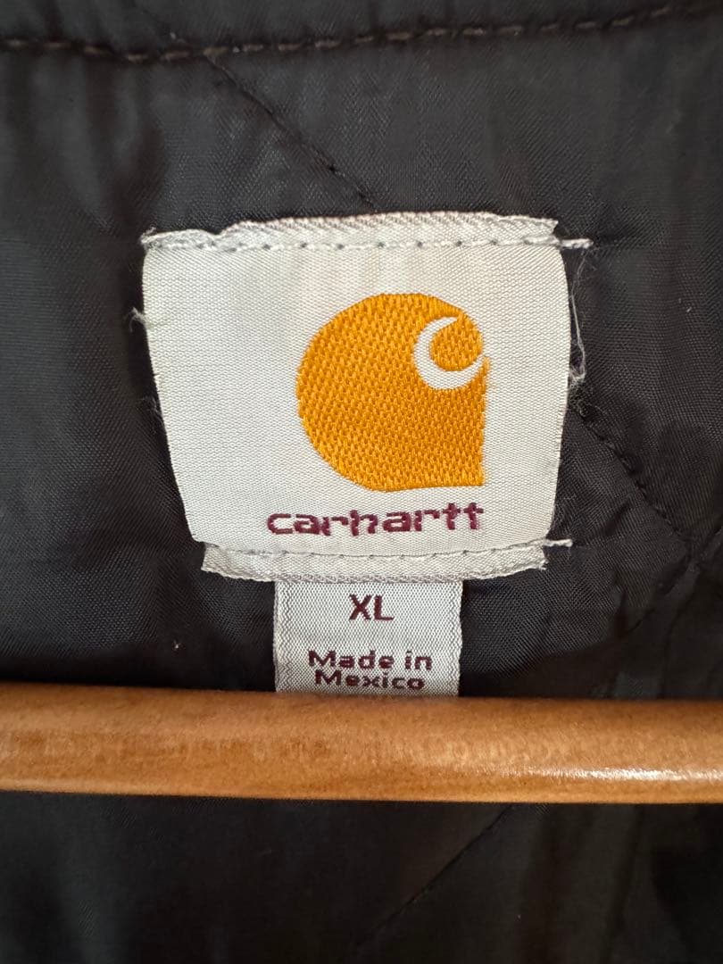 【大人気】良品 カーハート ダックベスト XL ダークブラウン ヴィンテージ