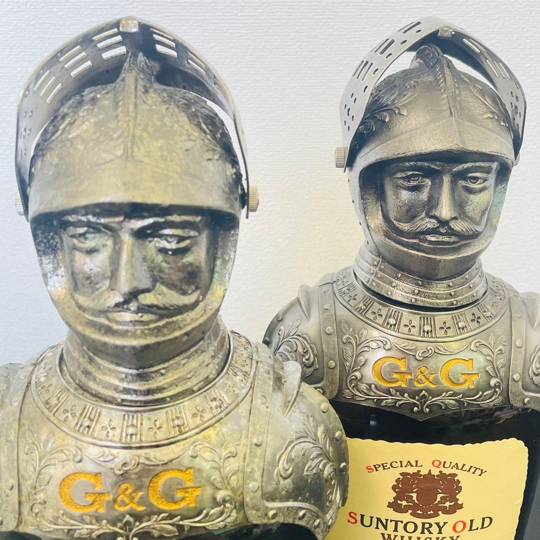 サントリーオールドウイスキー特級 G＆G甲冑ボトルカバー付き