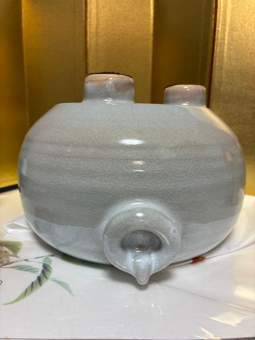 日本礼道小笠原流煎茶道具　瓶掛　三階菱