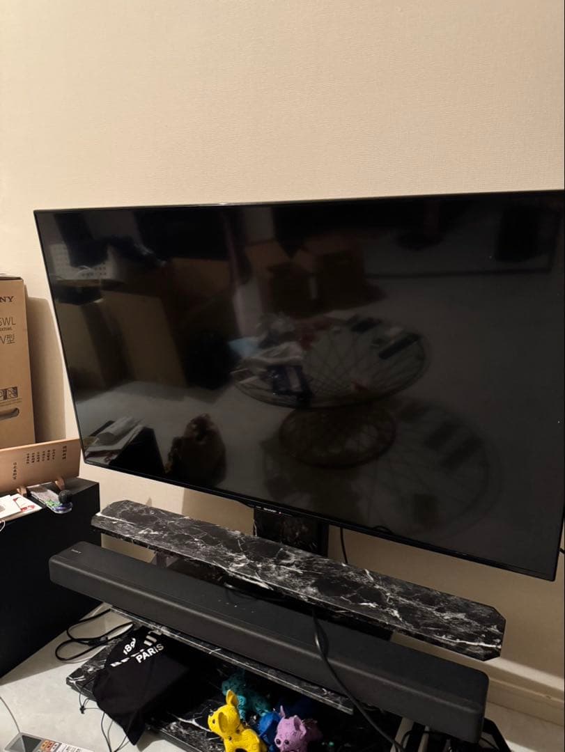 【美品】SHARP AQUOS 大画面液晶テレビ マーブルスタンド付き
