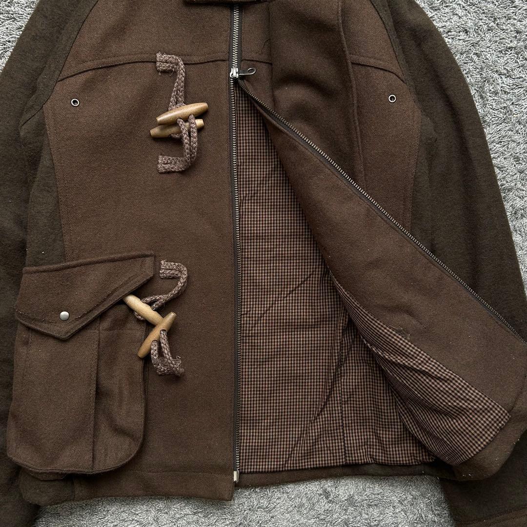 00s PPFM ショートダッフルコート ウール カーキ Y2K archive