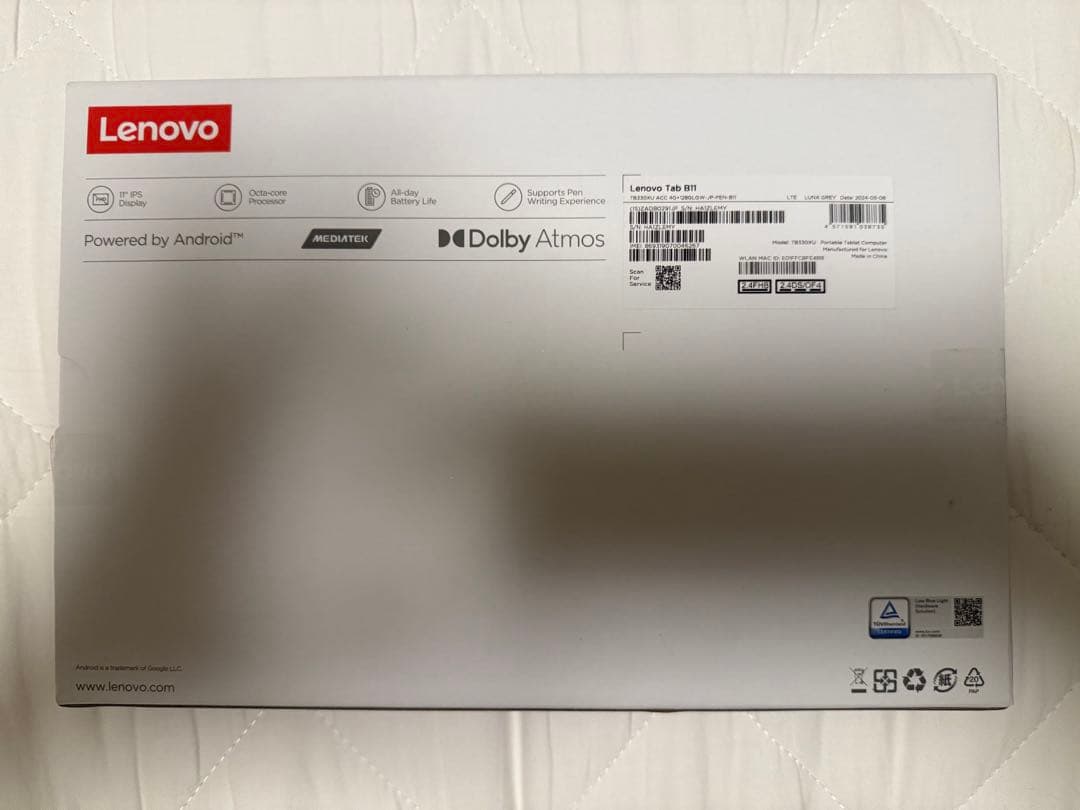 【美品】Lenovo Tab B11 タブレット LTE/WiFi/SIMフリー